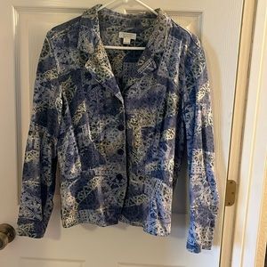 Christopher & Banks patterned blazer. Women’s Large.
